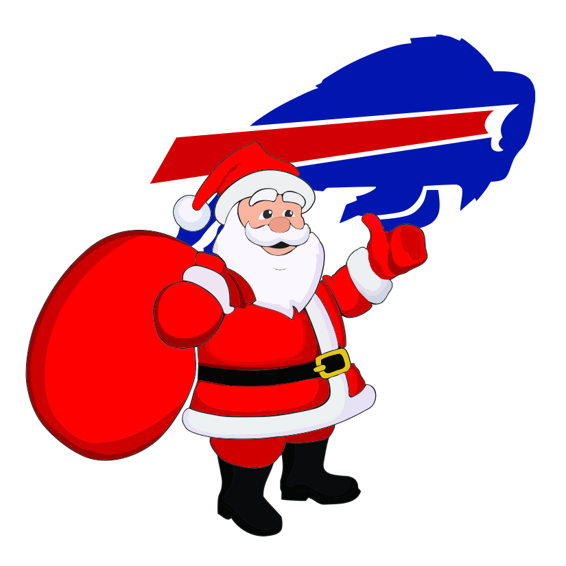 Buffalo Bills Santa Claus Logo iron on paper